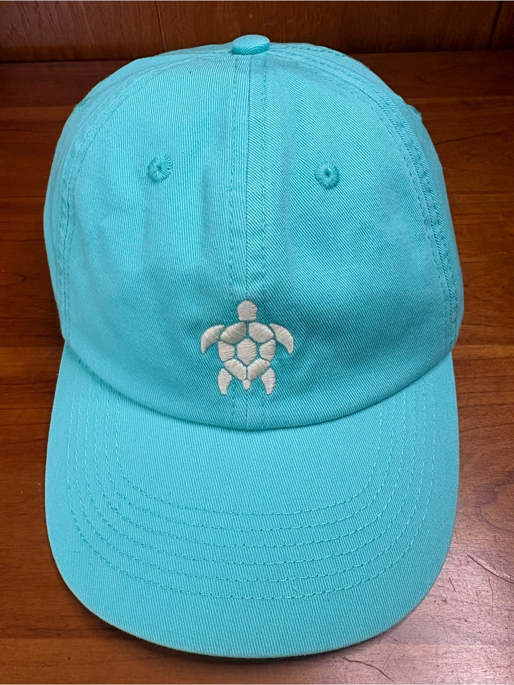Spartina 449 baseball hat with a Sea Foam color and embroidered sea turtle NWT